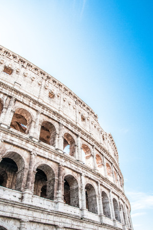 Exterior view of the Colosseum in Rome, Italyの写真素材
