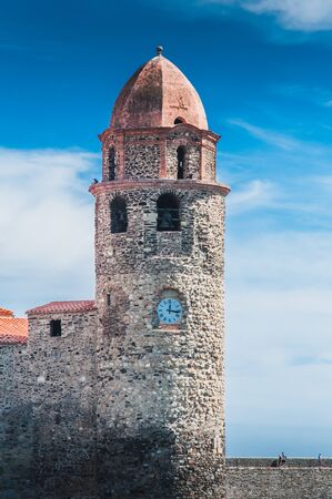 Church of Our Lady of the Angels in Collioure on the shores of the Mediterranean Sea,...