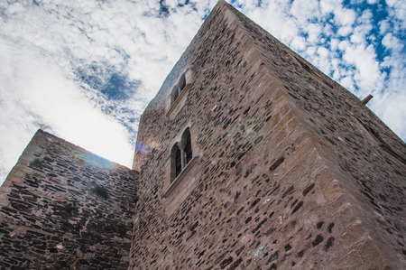 Royal Castle Collioure under blue sky in the Pyrenees-Orientales, Franceのeditorial素材