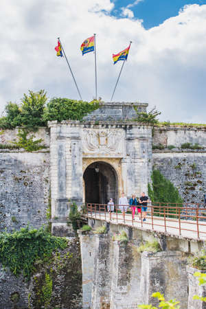 Pont Dormant of the citadel of Chateau d'OlÃ©ron, on the island of OlÃ©ron in France