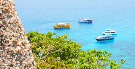 Deep blue seaの写真素材