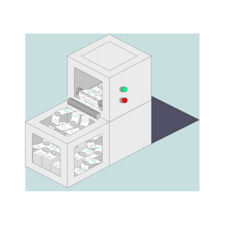 Money Machine Financial Independenceのイラスト素材