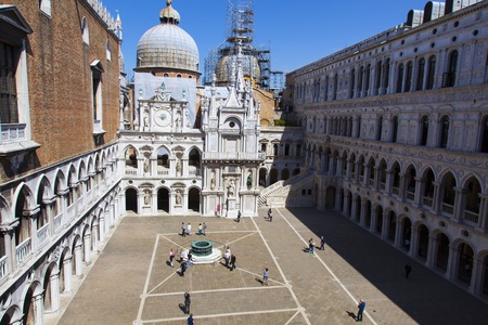 doge palace square- Venice Italyのeditorial素材