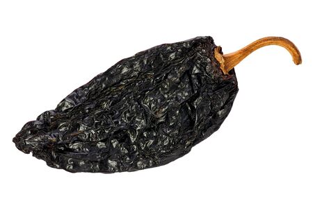Ancho chili against a white background.の写真素材