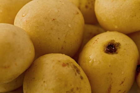 Background texture of several ripe Marula fruit.の写真素材