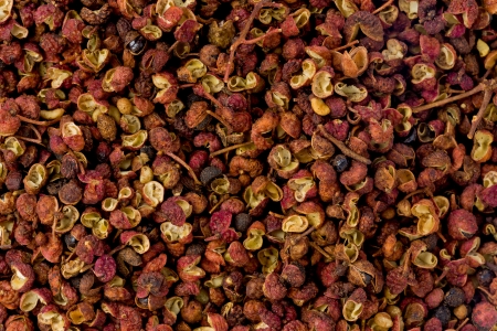 Background texture of sichuan pepper, or prickly ash,の写真素材