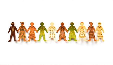 Paper Chain of Diverse Figuresの素材