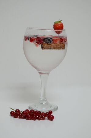 Drink with fruitの写真素材