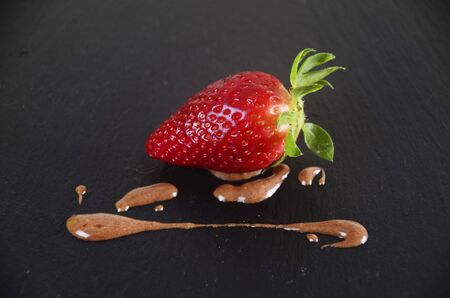Strawberry with Chocolateの写真素材