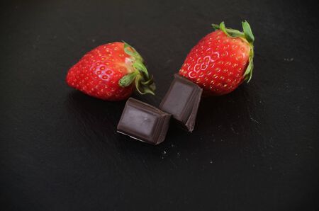 Strawberry with Chocolateの写真素材