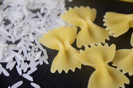 Rice and Spaguettiの写真素材