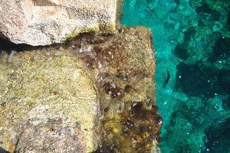 Background rocks and seaの写真素材