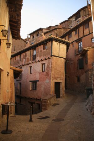 Medieval town located in the province of teruelの写真素材