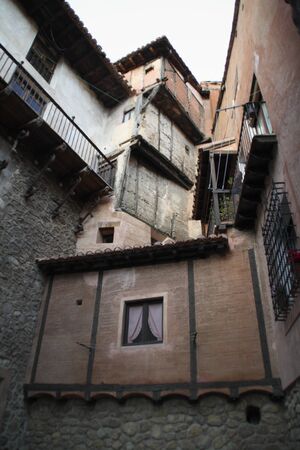Medieval town located in the province of teruelの写真素材