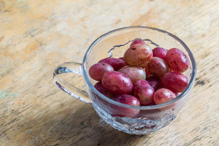 Grape in the bowlの写真素材