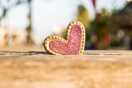 pink heartの写真素材