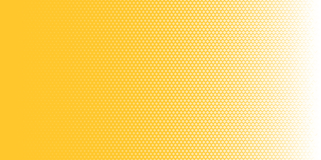 Abstract white squares pattern halftone texture horizontal on yellow background pop art style. You can use for Design elements presentation, banner web, brochure, poster, leaflet, flyer, etc. Vectorのイラスト素材