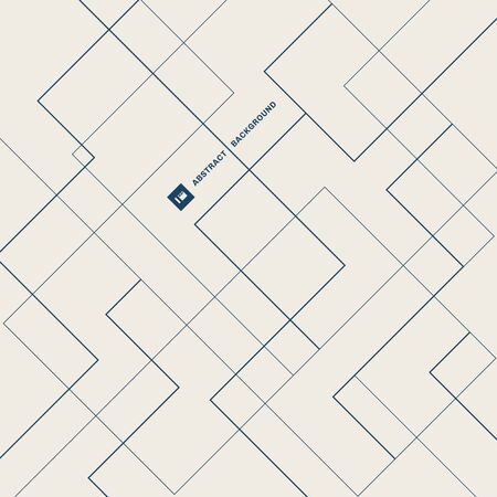 Abstract blue diagonal lines and geometric network pattern structure background. Vector illustrationのイラスト素材
