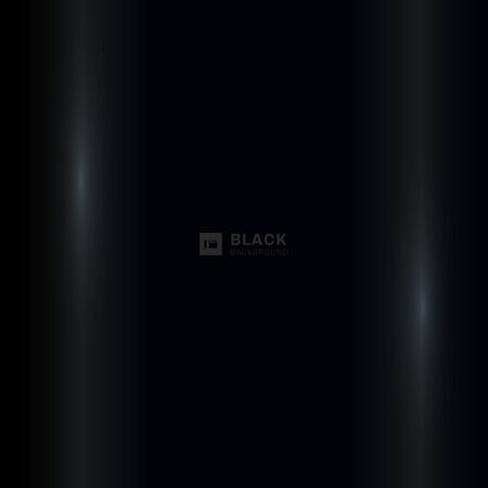 Abstract black gradient background with lighting effect. Vector illustrationのイラスト素材