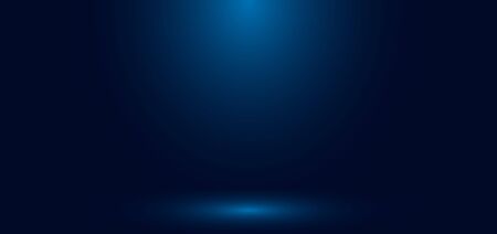 Blue gradient wall studio empty room abstract background with lighting and space for your text. Vector illustrationのイラスト素材