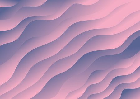 Abstract background pink and blue gradient wave dynamic effect. Modern pattern. Vector illustration for design.のイラスト素材