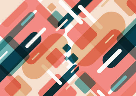 Abstract background dynamic geometric shapes bright tones pattern with space for text. You can use for cover brochure, poster, banner web, print ad, etc. Vector illustrationのイラスト素材