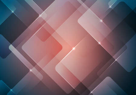 Abstract background geometric square overlay transparency with lighting. Vector illustration