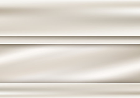 Abstract 3D white or golden fabric stripes template background and texture luxury style. Vector illustrationのイラスト素材