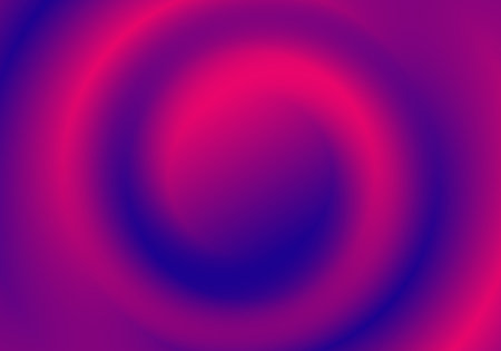 Abstract 3D blue and pink gradient color swirl circle convex background minimal style. Vector...