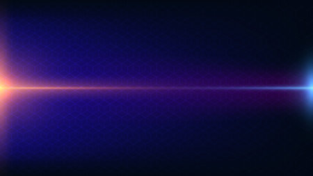 Abstract technology connection digital data concept lighting horizontal lines effect connect with 3D...