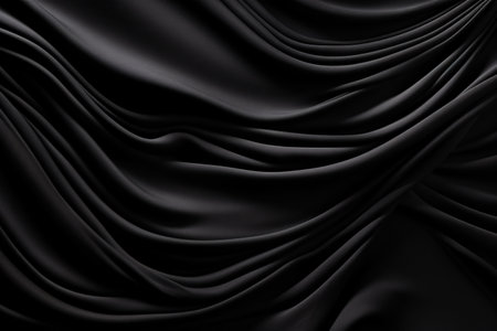 black luxury fabric background texture. Perfect for fashion, design, photography, art, and creative projects. Generative AIの素材