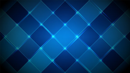 dark blue background with a repeating square pattern and highlights, creating a textured geometric effect perfect for technology concepts, product displays, and modern mockupsのイラスト素材