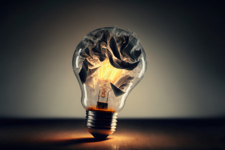 Bright idea for business growth.の写真素材