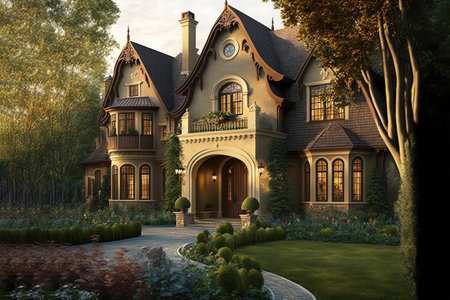 Beautiful Home Exterior.の写真素材