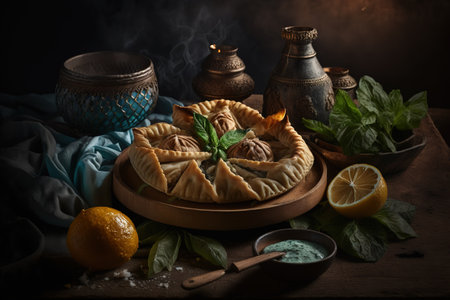 Algerian food photography knoling, food photography.の写真素材