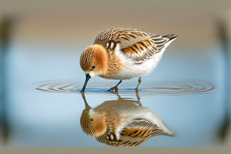 Pied Sandpiper (Calidris semipalmata)の写真素材