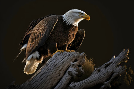 Bald Eagle (Haliaeetus leucocephalus)の写真素材