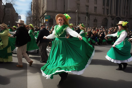 Happy St. Patrick Day. St. Patrick Day Parade.の素材