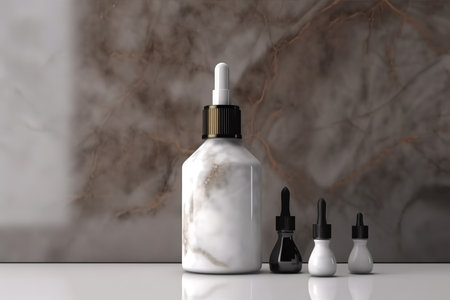 white background, cosmetic makeup bottle lotion cream product with beauty fashion skincare healthcare concept, facial foam treatmentの素材