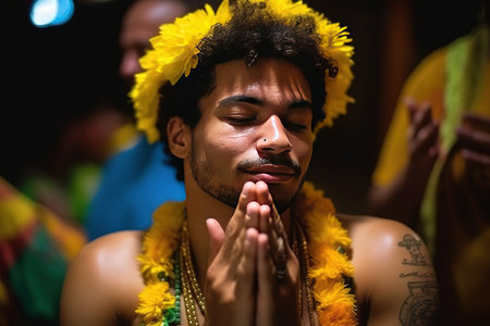 Mardi Gras Carnival Celebration. Generative Ai.の素材