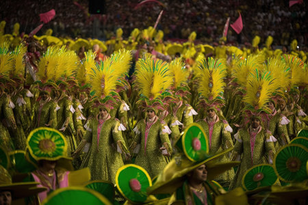 Mardi Gras Carnival Celebration. Generative Ai.の素材