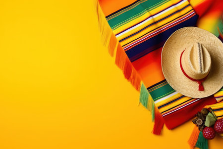 Mexican Independence. Cinco de mayo. Generative Ai.の素材