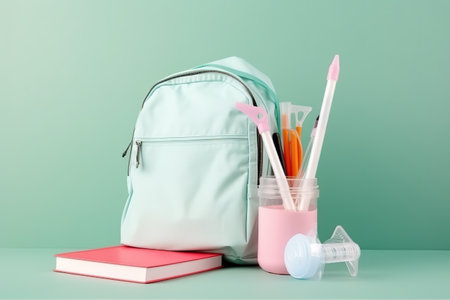 Back To School and Online School Concept. Generative Aiの素材