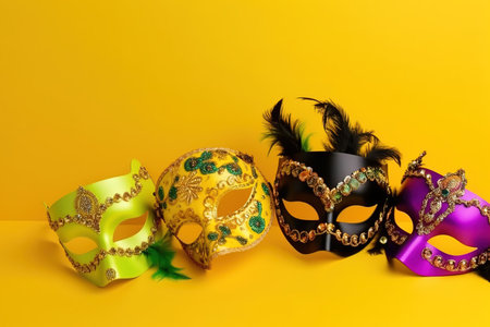 Mardi Gras Carnival Celebration. Generative Ai.の素材