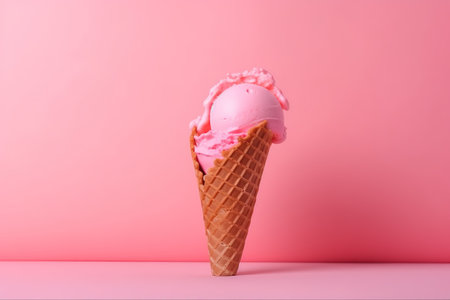 Happy National Ice Cream Day. Generative Ai.の素材