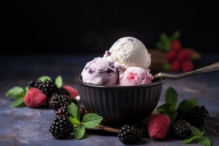 Happy National Ice Cream Day. Generative Ai.の素材