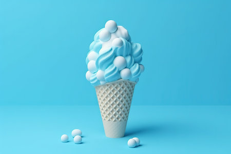 Happy National Ice Cream Day. Generative Ai.の素材