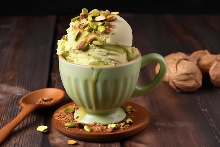 Happy National Ice Cream Day. Generative Ai.の素材