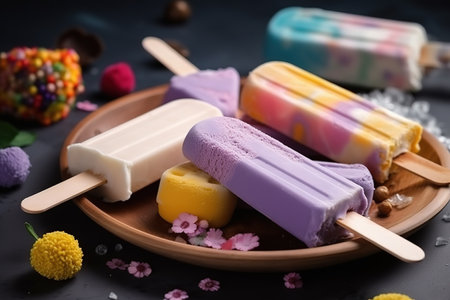 Happy National Ice Cream Day. Generative Ai.の素材