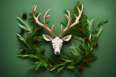 Merry Christmas and Happy New Year Celebration. Generative Aiの素材